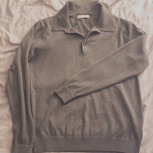 Everlane Merino Polo Kale Green